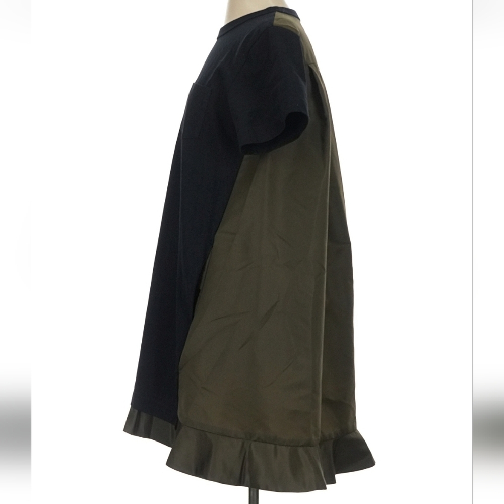 Sacai Jersey And Twill Minidress. Size 2. - Picture 4 of 6
